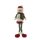 Mel-O-Design Schneemann sitzend Weihnachtsdekoration Schneemanndekoration Rot 20 cm x 55 cm x 11 cm