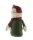 Mel-O-Design Schneemann sitzend Weihnachtsdekoration Schneemanndekoration Rot 20 cm x 55 cm x 11 cm