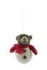Boltze Teddybär zum aufhängen Dekoration Tannebaum Weihnachtsgesteck 10,5 cm x 12 cm x 6 cm
