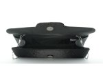 JSI, Clutch, Abendtasche, Umhängetasche, 25 x 12 x 5,5 cm, 1,65 Liter, Kette, Strass Schwarz