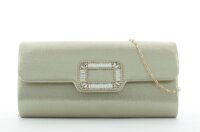 JSI, Clutch, Abendtasche, Umhängetasche, 25 x 12 x 5,5 cm, 1,65 Liter, Kette, Strass Gold
