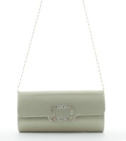 JSI, Clutch, Abendtasche, Umhängetasche, 25 x 12 x 5,5 cm, 1,65 Liter, Kette, Strass Gold