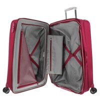 Samsonite Duosphere Serie, Koffer, Spinner, Integriertes TSA Zahlenschloss, 2 bis 4 Rollen Granita Red