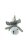 Boltze Dekoration Elch Glocke zum aufhängen Tannenbaumdekoration Grau 14 cm x 12 cm x 11 cm