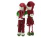 Boltze Weihnachtsfiguren ausziehbar Pia und Pit Pärchen Dekoration stehend 26 cm x 54 cm x 34 cm