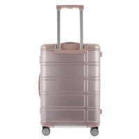 American Tourister Alumo Spinner, Aluminium Koffer, 4 Doppelrollen, Sicherheitsschloss, Handgepäck 55 x 23 x 39 cm Rose