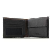 Maitre Bundenbach Gandolf BillFold H4 Herren Börse, Querformat, Portemonnaie, 12 x 10 x 3 cm DarkBrown