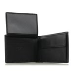 Maitre F3 Galbert BillFold H7 Herren Börse, Querformat, Portemonnaie, RFID Safe, 12,5 x 9,7 x 2,5 cm Black