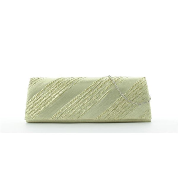 JSI Damen Schultertasche, Clutch, Abendtasche, 27 x 10 x 5 cm  Gold