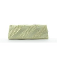 JSI Damen Schultertasche, Clutch, Abendtasche, 27 x 10 x 5 cm  Gold