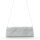 JSI Damen Schultertasche, Clutch, Abendtasche, 27 x 10 x 5 cm  Silber
