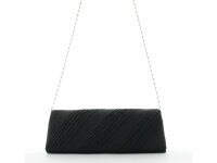 JSI Damen Schultertasche, Clutch, Abendtasche, 27 x 10 x 5 cm  Schwarz