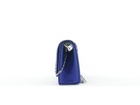 JSI Damen Schultertasche, Clutch, Abendtasche, 1,3 Liter, 26 x 10,5 x 5 cm Blau