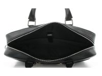 JSI Damen Aktentasche, Businesstasche, Echtleder, 11 Liter, 39,5 x 29,5 x 10 cm Schwarz