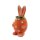Iko Import Osterhasen Dekoration Hase mit Brille stehend 7 cm x 13 cm x7 cm