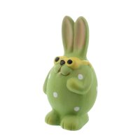 Iko Import Osterhasen Dekoration Hase mit Brille stehend 7 cm x 13 cm x7 cm