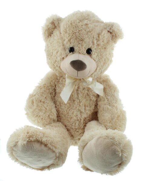 Iko Import Teddybär XXL mit Schleife Kuscheltier Polyester 40 cm x 94 cm x 35 cm