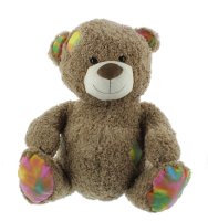 Mel-O-DesignTeddybär mit bunten Flicken Kuscheltier...