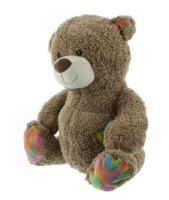 Mel-O-DesignTeddybär mit bunten Flicken Kuscheltier...