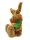 Iko Import Plüsch-Hase mit Möhre Osterdekoration Kinder Kuscheltier Braun 37 cm x 45 cm x 20 cm