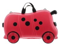 Franky Kinderkoffer, Kinderfahrzeug, Hartschale, 52 x 31 x 21 cm, 30 Liter Ladybug