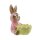 Mel-O-Design Eierbecher Hase mit Sonnenbrille Frühling Osterdekoration Keramik 10 cm x 11 cm x 7 cm Rosa