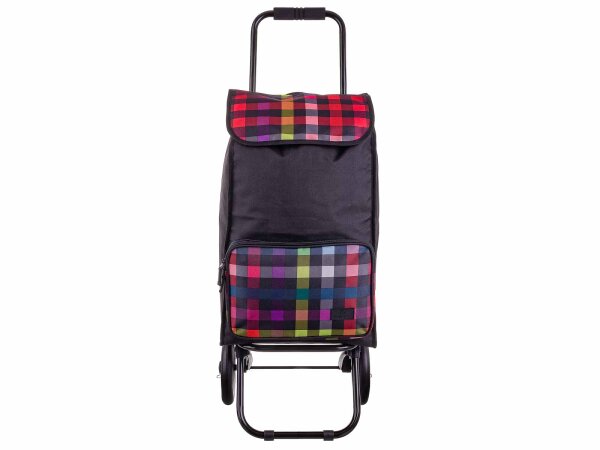 Franky Einkaufstrolley Einkaufsroller ER1 Multicolor Check