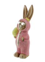 Iko Import Osterhase Dekoration Frühling Keramik 9 cm x 22,5 cm x 6 cm