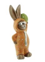 Iko Import Osterhase Dekoration Frühling Keramik 9 cm x 22,5 cm x 6 cm