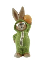 Iko Import Osterhase Dekoration Frühling Keramik 9 cm x 22,5 cm x 6 cm