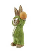 Iko Import Osterhase Dekoration Frühling Keramik 9 cm x 22,5 cm x 6 cm