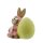 Iko Import Osterhase Pyjama Osterdekoration Keramik Frühling 11 cm x 11,5 cm x 7,5 cm