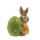 Iko Import Osterhase Pyjama Osterdekoration Keramik Frühling 11 cm x 11,5 cm x 7,5 cm