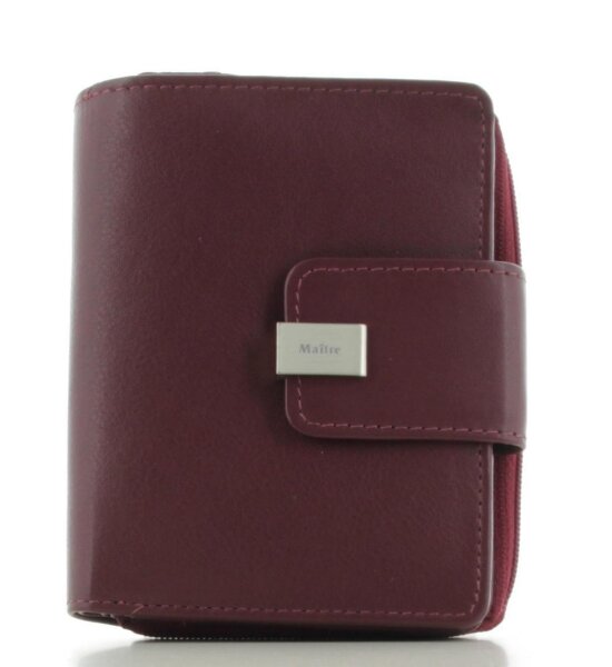Maitre Dawina Riegelbörse Geldbörse Portemonnaie Münzbörse Unisex 12,2 cm x 10 cm x 2,5 cm Rot