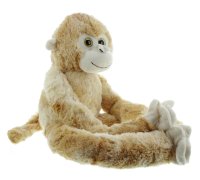 Mel-O-Design Kuscheltier Affe mit Kletthänden und Glitzeraugen