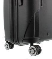 Franky Spinner Gr.M Hartschale Koffer mit TSA-Zahlenschloss Schwarz