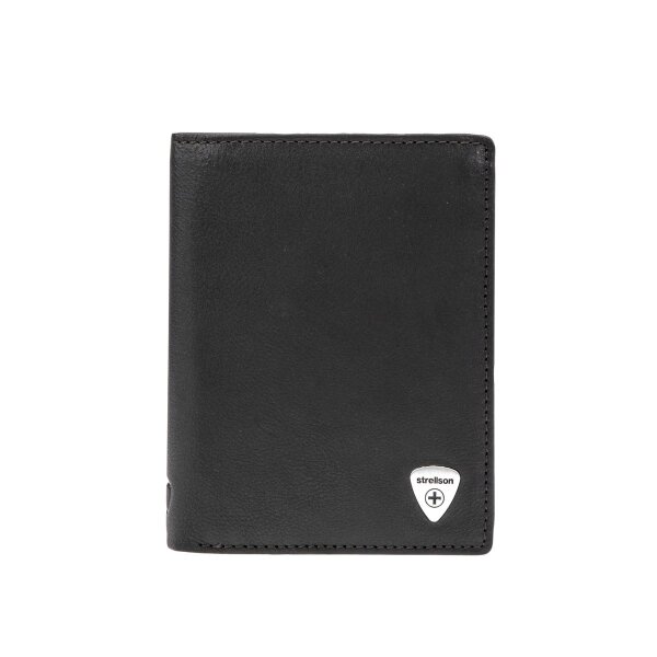 Strellson Harrison Pierce BillFold V8 Herren Geldbörsen Leder Hochformat dark brown