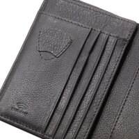 Strellson Harrison Pierce BillFold V8 Herren Geldbörsen Leder Hochformat dark brown