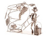 Cepewa Flaschenhalter Halter 44361 "Winzer"