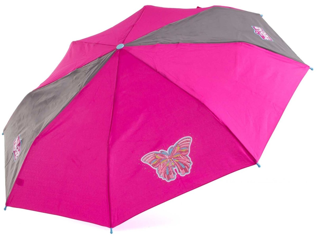 Scout Kinderregenschirm mit Reflektorband Butterfly