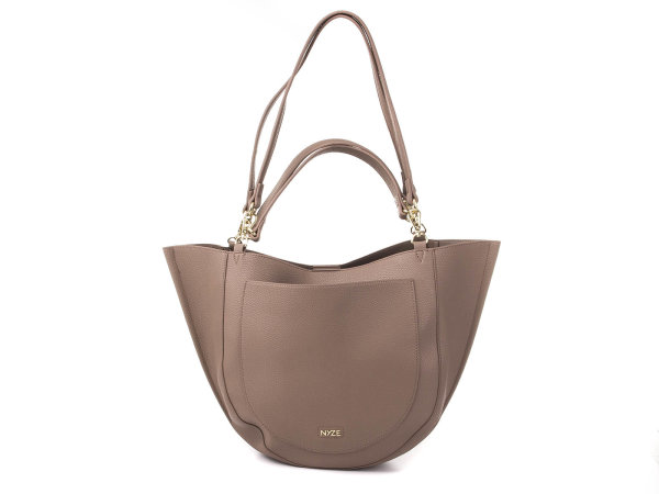 NYZE Hobo Doubleface Damen Shopper/Beutel Taupe