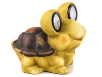 Dekofigur Schildkröte gross  mit LED Augen