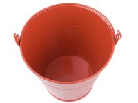 Blecheimer Vintage als Blumentopf / Dekoration Orange