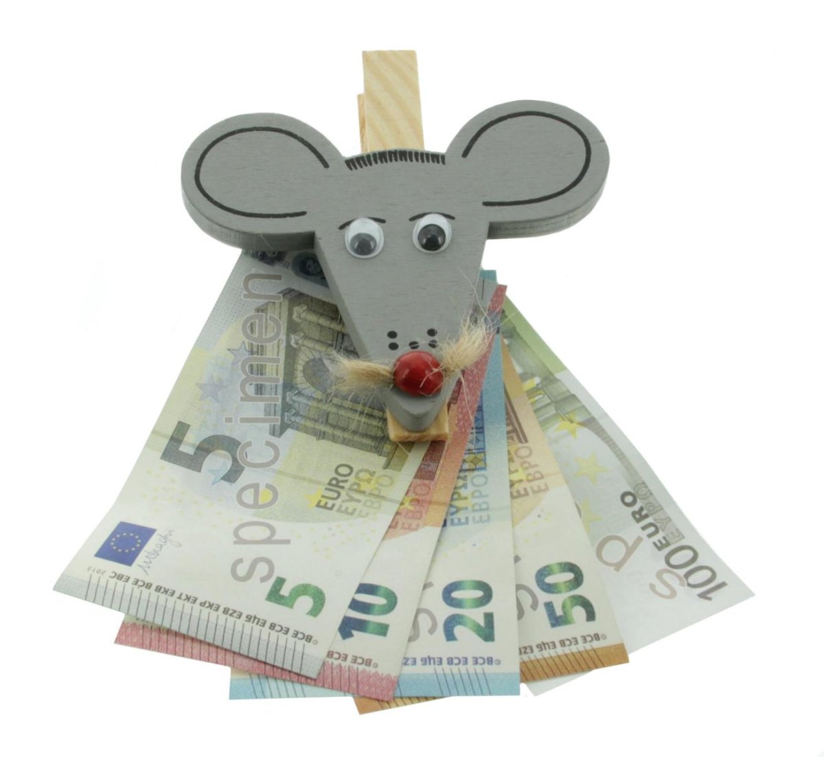 Mel-O-Design Geldklammer Geldschenkeverpackung Maus