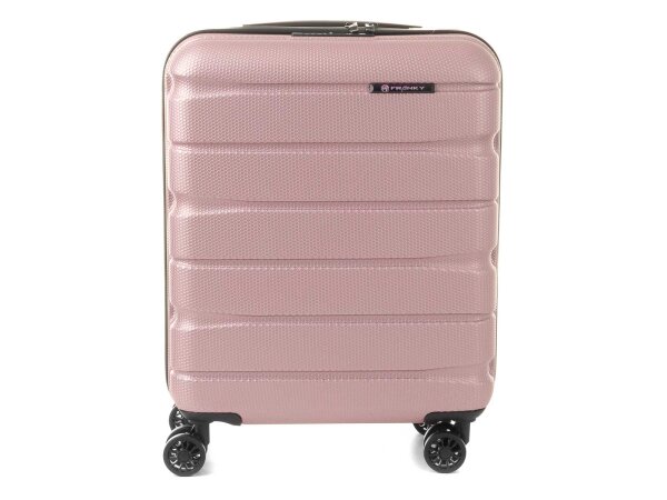 Franky 55er Spinner A-B-S13 Handgepäck Hartschalenkoffer mit TSA-Schloss Shiny Rose
