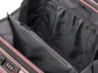 Franky ABS13 Beautycase Handgepäck Hartschale mit TSA-Schloss shiny rose