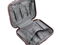 Franky ABS13 Beautycase Handgepäck Hartschale mit TSA-Schloss shiny rose