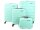 Franky A-B-S13 4er Kofferset 55/66/76 mit Beautycase Hartschalenkoffer Spinner mit TSA-Schloss Gr. S/M/L  Mint