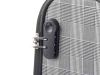 Franky Koffer Handgepäck Spinner Gr. S T1S-DR 55 cm Grey Check