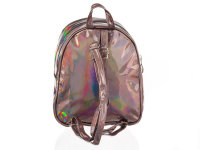 ii-Brands trendiger Mini-Rucksack Metallic Rose Gunmetal